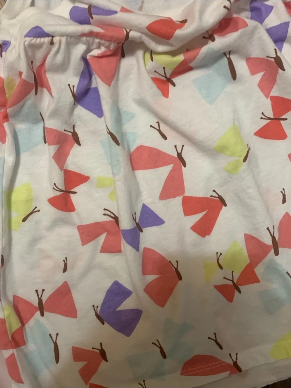 Pair of GAP Baby Girls Light Pink & Butterfly Print Sleeveless Tees